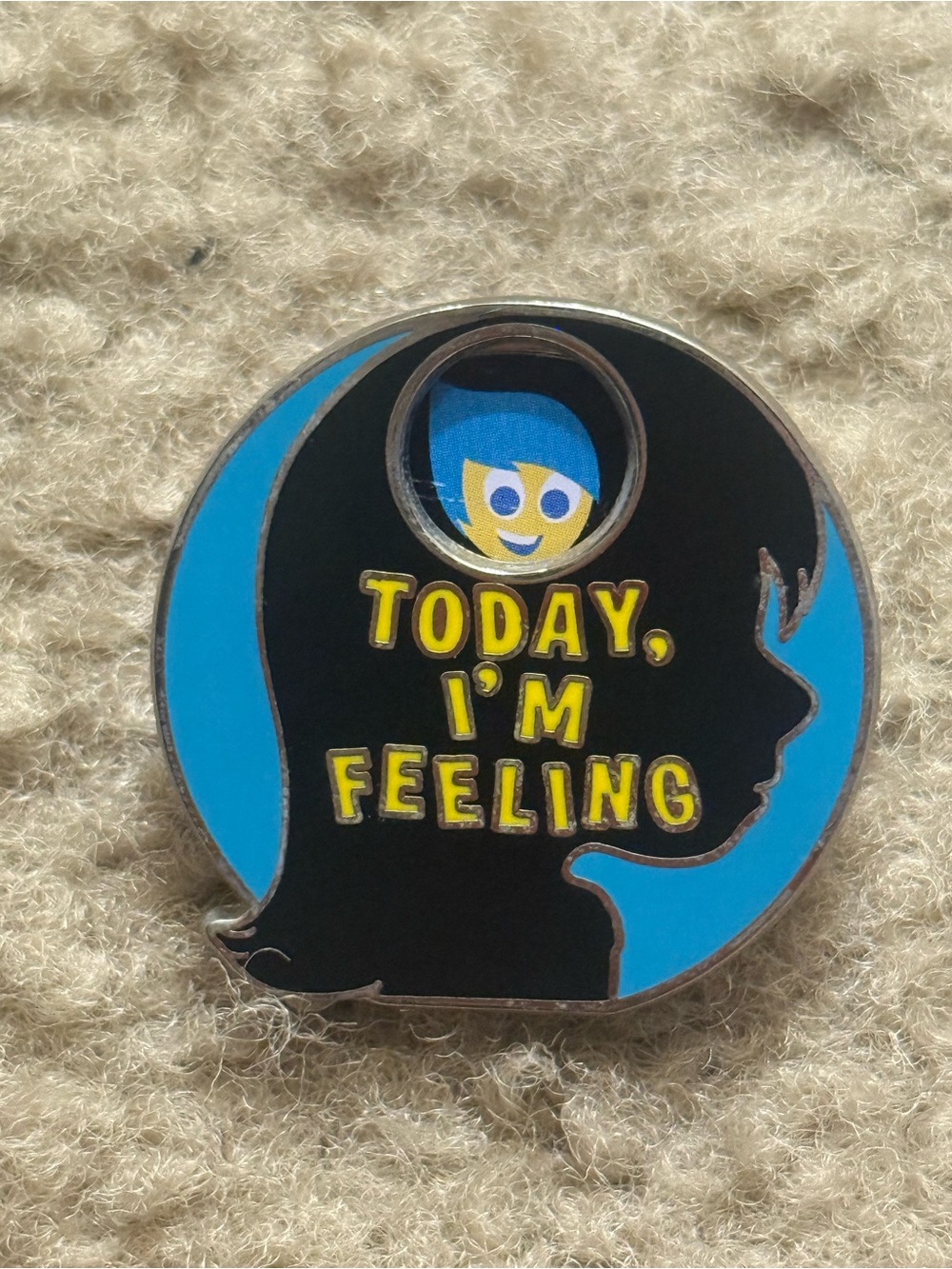Disney World Inside Out Riley “Today I’m Feeling” Spinner Pin
